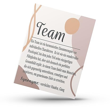 PURESIZE 12er Set Team Boho Karten A6, Kollegen Geschenk Karte, Arbeitskollegen, Mitarbeiter Weihnachten Karten, Dankeskarte, Dankeschön, Danke, Abschied Jobwechsel, Ruhestand