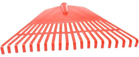 Aqbau® Râteau à feuilles en plastique - Sans manche - 47 cm de large - Rouge