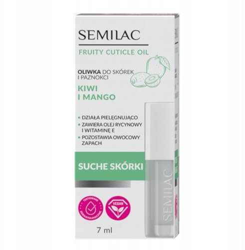 Semilac Olio per unghie Kiwi Mango, 7 ml