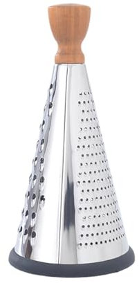 Grattugia da cucina - Grattugia per alimenti - Grattugia a mano potente a tre lati affettatrice multifunzionale in acciaio inossidabile per cucina domestica grattugia da cucina grattugia conica per