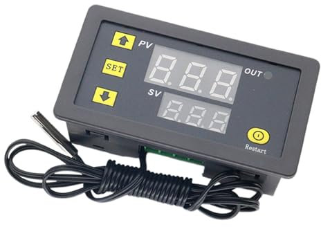 Vjeybv Temperature Control Module - Adjustable Thermostat Sensor Switches Electronic Control Board - Temperature Controller Switches Practical Relay Control Board for Home Commercial Use