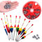 Posen Angeln Set, angelzubehör Set, Schaumstoff Posen Angelzubehör,Raubfischposen,Feder-ovale Stick-Schleifposen, Dauerhaft, geeignet für Verschiedene Angelarten