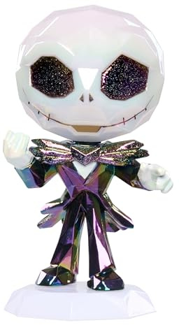 Disney Tim Burton's The Nightmare Before Christmas 5-inch Collectible Jack Skellington Bobblehead Figure with Sparkle Finish, Toy for Fans, Girls, Boys, Kids Ages 3 and Up by Just Play