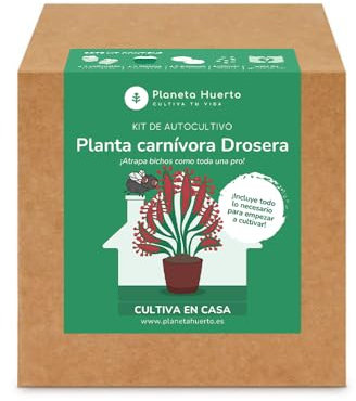 Planète potager | Kit d'auto-culture plante carnivore drosera planète potager – Idéal pour commencer à cultiver des plantes insectivores