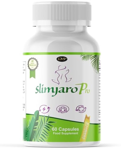 Slimjaro Pro Weight Management Capsules – Natural Energy & Metabolism Support with L-Carnitine, Garcinia Cambogia, 60 Vegan Capsules