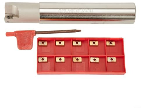 Alanmoship BAP 300R Face Mill Cutter 25mm Shank With APMT1135PDER Carbide Inserts For Semi-Finishing