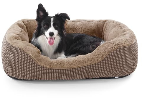 INVENHO Dog Bed Medium Size, Orthopedic Warming Soft Calming Sleeping Durable with Anti-Slip Bottom