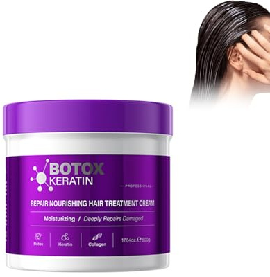 Keratin Moisturizing Hair Mask 500g – Intensive Feuchtigkeitspflege & Reparatur Für Geschädigtes Haar – Anti-Frizz Haarkur, Tiefenwirksame Conditioner-Maske Für Trockenes, Splissiges