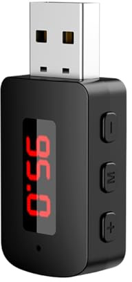 Malloy Voiture Bluetooth 5.4 Aadaptateur FM USB Émetteur Récepteur Appel Mains Affichage LED Automatique Audio Musique Récepteur sans