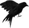 MagiDeal Rabe Figuren mit schwarzen Federn, Gothic Dekor für Thema Party/Halloween, #5