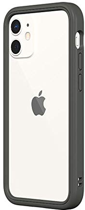 RHINOSHIELD Bumper Case compatible with [iPhone 12 mini] | CrashGuard NX - Shock Absorbent Slim Design Protective Cover 3.5M / 11ft Drop Protection - Graphite