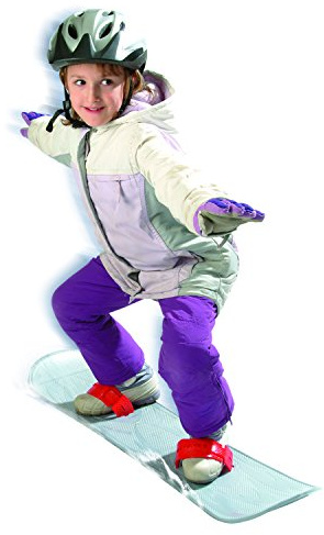 ESP 107 cm Suprahero Snowboard - Starter Board with Adjustable Wrap Bindings - Silver