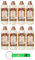 8er-Pack Tesori d’Oriente AMMORBIDENTE BYZANTIUM Rosa Nera e Labdano,Konzentrierter Weichspüler Schwarze Rose und Labdanum,38 Wäschen,760ml + Beni Culinari Kostenloser Schlüsselanhänger