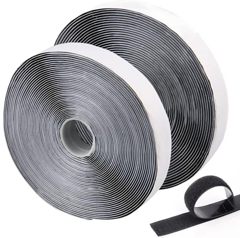 Scratch Autocollant, 10m X 20mm Scratch Double Face, Scratch Adhésif, Bande Scratch Adhésive, Hook Loop Rubans, Bande Agrippantes Adhésives, pour Ménage, Bricolage et L'Artisanat