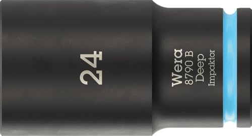 Wera 8790 B Impaktor Deep Socket with 3/8 Drive, 24 mm - 05005563001