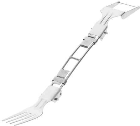 Ciieeo Taglia-anguria in Metallo Doppia Testa in Acciaio Inox, Utensile da Cucina per Tagliare Anguria e Melone, Forchetta Multiuso per Cubetti di Frutta, Affettatrice Manuale per Frutta