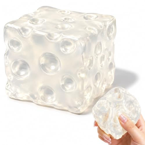 OKESYO Ostsquishy vaselin, 7,5 cm ost squishies mini, ost klämleksak, anti-stressleksak, crunchy squishy presenter för vuxna, stressreducering, avkoppling