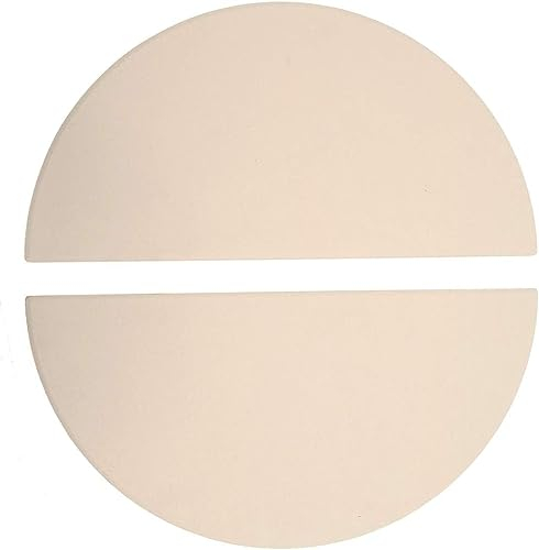 Pizza-Grillstein ConvEGGtor, robuster Backstein, Pizzastein, perfekt für Ofen, BBQ und Grill (38,1 cm Halbmond-Pizzastein)