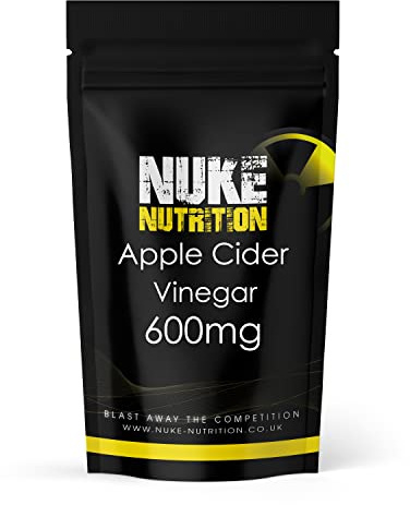 Nuke Nutrition Apple Cider Vinegar Capsules with Mother - 365 Capsules - High Strength ACV