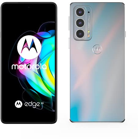 Motorola Edge 20 (6.7 Inch 144Hz HDR10+ OLED, Qualcomm Snapdragon 778G, TurboPower, 108 MP Camera, 4000 mAH Battery, Dual SIM, 128 GB, Android 11), Frosted White