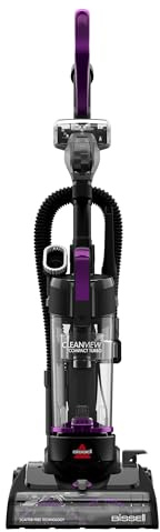 Bissell CleanView Compact Turbo Upright Vacuum with Quick Release Wand, Full Size Power, Compact Size for Apartments & Dorms, 3437F