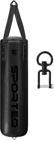 Sporteq Dyno Heavy Filled Punch Bag 3FT, 4FT & 5FT for All Ages & Genders | Boxing Martial Arts Kickboxing Muay Thai Karate | Home & Commercial Gym Use