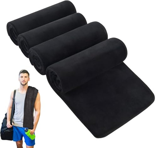 BFSYRR Gym Towel, Microfibre Towel, 4 Pack Super Soft and Absorbent Sports Towels for Men and Women, Workout Sweat Towels for Gym Travel Camping Hiking Yoga