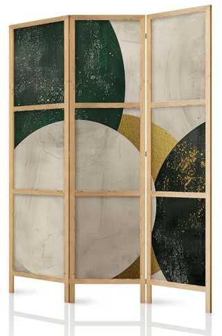 Framed concept – Paravent rumsavdelare av trä 135 x 172 cm, 3 delar, ensidig, i orientalisk stil