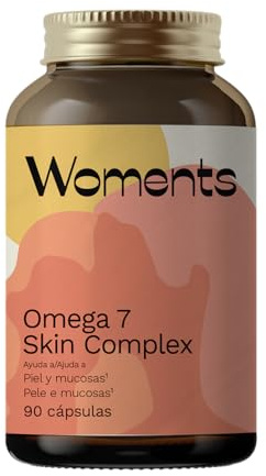 Woments Omega 7 Skin Complex | 90 cápsulas | Sequedad Piel y Mucosas Menopausia | Espino Amarillo, Omega 3 y Vitamina C+E | Antioxidante