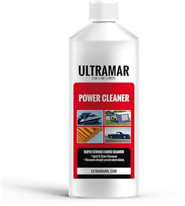 Ultramar - Powercleaner - 1 L - Fleckenentferner für Planen und Textilien - Starkes Reinigungsmittel - Stockflecken Entferner