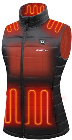 Venustas Women's Heated Vest with Battery, Lightweight Quilted Vest for Women