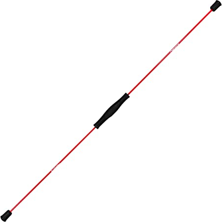 MSPORTS Schwingstab Premium 160 cm – Fitness Swingstick aus Fiberglas für Ganzkörpertraining in Rot oder Blau Swing Stick (Rot)