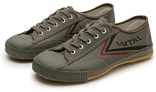 TECDOTO Kampsportskor för vuxna kinesisk canvas kung fu-skor Wu SHU träning löpsneakers Tai-chi skor för kvinnor, män, barn