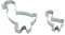 BekkiB - 2er Set Ausstecher Gans - Große und kleine Martinsgans ca. 18 cm und ca. 9 cm lang - Spülmaschinengeeignete Ausstechformen aus Edelstahl - 881465