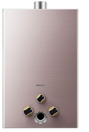 Calentador de Agua, Calentador de Agua a Gas, Calentador de Agua Instantaneo, Calentador de Agua Electrico, con Perilla y Pantalla Digital(12l)