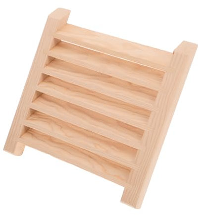 HOMSFOU Rejilla De Ventilación De Madera Para Sauna Panel Estético De Ventilación Diseño Minimalista Para Mejorar La Circulación Del Aire Privacidad La Sauna