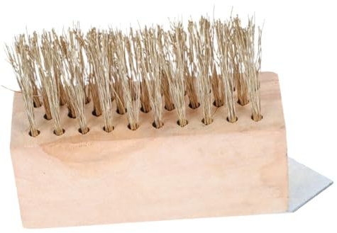 HOMSFOU Brosse Acier pour Désherbage Manuel Outil De Jardinage pour Nettoyer Les Joints De Dalles Et Éliminer La Mousse des Extérieures