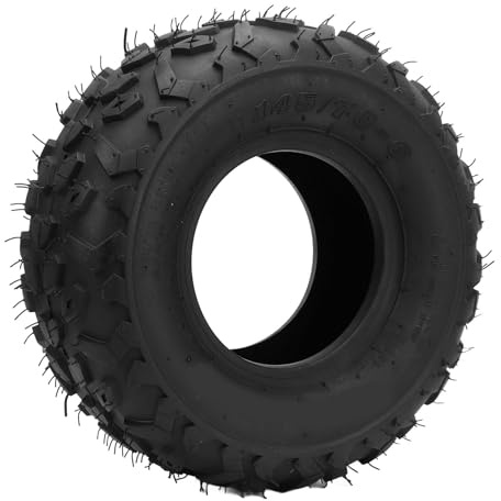 MechKit terrängdäck Slanglöst däck, 145/70-6 Glattningsbeständig Förtjockad Gummi för ATV UTV Go-kart