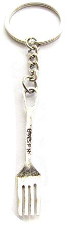 Portachiavi Cook, Utensils, Cucchiaio Forchetta Coltello Portachiavi, Argenteria Portachiavi, Forcella Argento, Forchetta Portachiavi Argento, Regalo Mamma, Forchetta Charm Forchetta. L