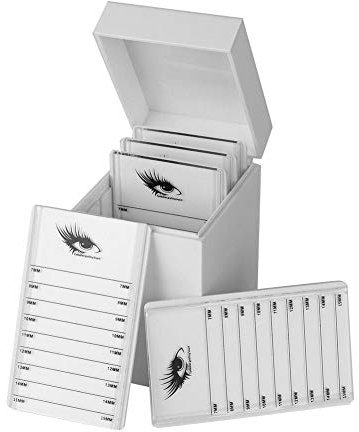 Carnaval de San Valentín Acrílico 5 Capas Caja de Almacenamiento de pestañas postizas, Caja de Almacenamiento de extensión de pestañas Caja de Soporte de exhibición de pestañas postizas Organizador de