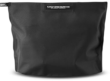 Matador Zipper Toiletry Case - Leakproof & Water Resistant Wash Bag; Dry Through Pouch Bag with Flat Bottom Design; Travel Bag for Toiletries, Makeup, Cosmetics, Home Office