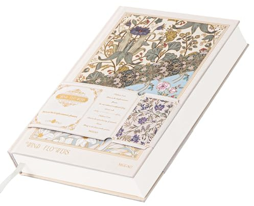 MGGAO Hardcover-Tagebuch für Frauen, A5-Notizbuch mit Linien, Niedliches Tagebuch zum Schreiben, Ästhetisches Zeitschrift, College-Notizbuch mit 100 g/m² Dickem Papier, 320 Numerierte Seiten