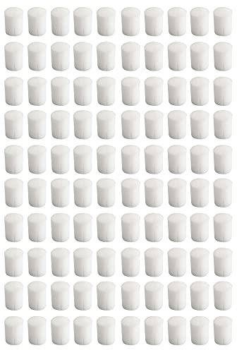 Lanko Lot de 100 éponges hydroponiques cylindriques 19 mm pour légumes, plantes en filet, accessoires de croissance des plantes