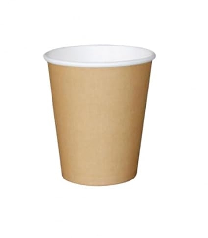 Générique 1000 Gobelets Carton Kraft Brun 30/35 cl - Tasses jetables 10/12 Oz - Boissons Chaudes et Froides