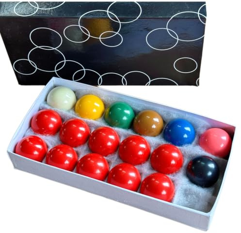 Sinkkuma Snooker bollset, 17 bollar, (1-1/2 tum, 2 tum) poolboll för biljardbord