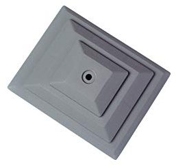 5 x Linic Plastic Grey Fence Post Caps for a 4 x 3 (100mm x 75mm) Fence Post, Rot Proof. (GT0053). UK Made. Free UK Postage