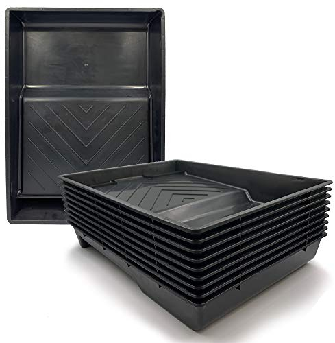 Plastic Paint Tray 9 Painting Tray Durable Decorating Roller Trays 9 Inch Wide - Pack of 10