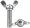 Vite a Farfalla in Acciaio Inossidabile Vite a Macchina (M5 * 12 10 Pezzi, Argento