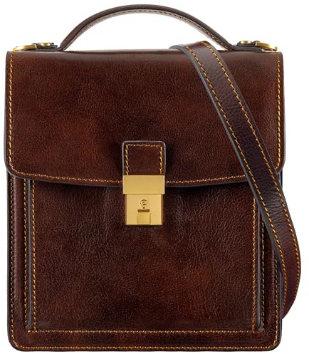 Time Resistance - Petite mallette en cuir pour homme - Sac Bandoulière