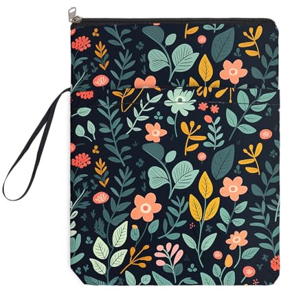 NICENEEDED Buchhülle Mit Reißverschluss Buchschutz Für Taschenbücher Bedruckte Buchhülle wasserdichte Buchtasche Aufbewahrungstasche Bücherhülle